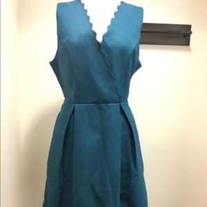 Teal sleeveless dress